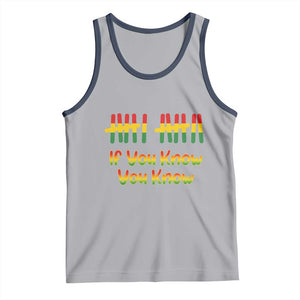 Funny Black History Six Seven Meme Tank Top If You Know You Know TS12 Athletic Heather Navy Print Your Wear