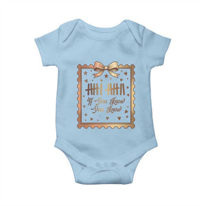 If You Know You Know Six Seven Meme Baby Onesie African American Gift TS12 Light Blue Print Your Wear