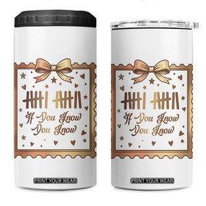 If You Know You Know Six Seven Meme 4 in 1 Can Cooler Tumbler African American Gift TS12 One Size: 16 oz White Print Your Wear