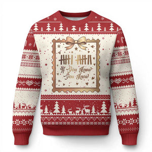 If You Know You Know Six Seven Meme Ugly Christmas Sweater African American Gift TS12 Beige Red Print Your Wear