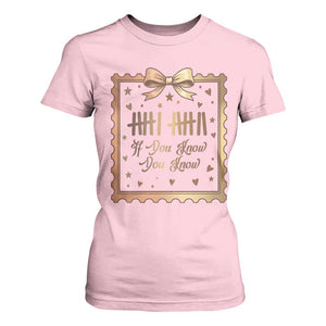 If You Know You Know Six Seven Meme T Shirt For Women African American Gift TS12 Light Pink Print Your Wear