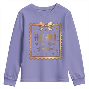 If You Know You Know Six Seven Meme Youth Sweatshirt African American Gift TS12 Violet Print Your Wear