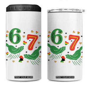 67 Meme Black History Month 4 in 1 Can Cooler Tumbler African American Gift TS12 One Size: 16 oz White Print Your Wear
