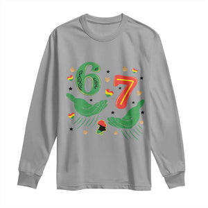 67 Meme Black History Month Long Sleeve Shirt African American Gift TS12 Sport Gray Print Your Wear