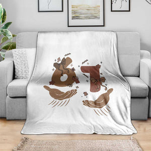 Funny Six Seven Meme Throw Blanket Black History Women Gift TS12 Print Your Wear