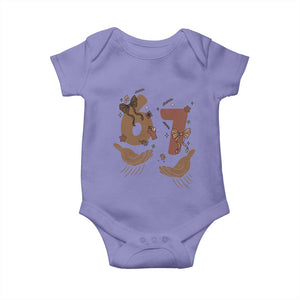 Funny Six Seven Meme Baby Onesie Black History Women Gift TS12 Violet Print Your Wear