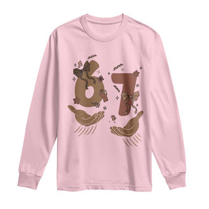 Funny Six Seven Meme Long Sleeve Shirt Black History Women Gift TS12 Light Pink Print Your Wear