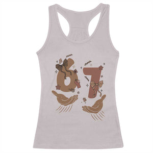 Funny Six Seven Meme Racerback Tank Top Black History Women Gift TS12 Ice Gray Print Your Wear
