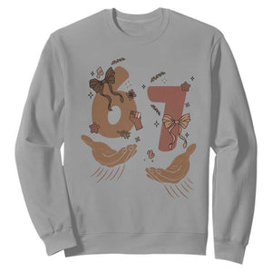 Funny Six Seven Meme Sweatshirt Black History Women Gift TS12 Sport Gray Print Your Wear