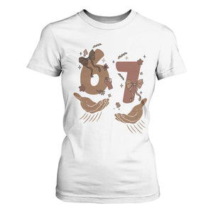 Funny Six Seven Meme T Shirt For Women Black History Women Gift TS12 White Print Your Wear