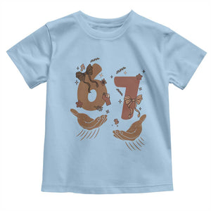 Funny Six Seven Meme Toddler T Shirt Black History Women Gift TS12 Light Blue Print Your Wear