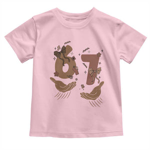 Funny Six Seven Meme Toddler T Shirt Black History Women Gift TS12 Light Pink Print Your Wear