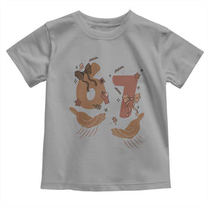 Funny Six Seven Meme Toddler T Shirt Black History Women Gift TS12 Sport Gray Print Your Wear