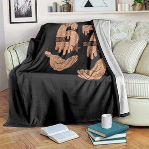 Funny Six Seven Meme Throw Blanket Melanin Black History Month Gift TS12 Print Your Wear