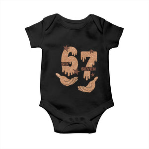 Funny Six Seven Meme Baby Onesie Melanin Black History Month Gift TS12 Black Print Your Wear