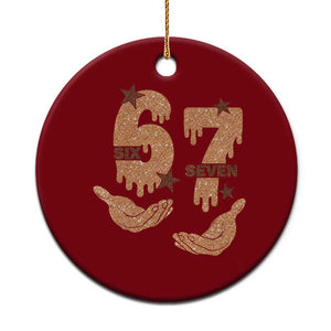 Funny Six Seven Meme Ceramic Ornament Melanin Black History Month Gift TS12 1pc Red Print Your Wear