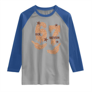 Funny Six Seven Meme Raglan Shirt Melanin Black History Month Gift TS12 Sport Gray Royal Print Your Wear