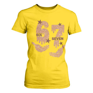 Funny Six Seven Meme T Shirt For Women Melanin Black History Month Gift TS12 Daisy Print Your Wear