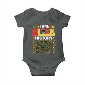 67 Meme Black History Month Baby Onesie African American Pride TS12 Dark Heather Print Your Wear