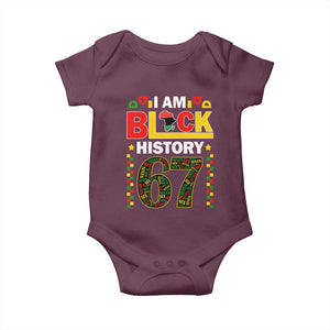 67 Meme Black History Month Baby Onesie African American Pride TS12 Maroon Print Your Wear