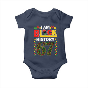 67 Meme Black History Month Baby Onesie African American Pride TS12 Navy Print Your Wear