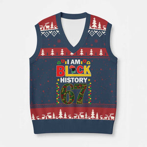67 Meme Black History Month V-Neck Knit Sweater Vest African American Pride TS12 Navy Red Print Your Wear