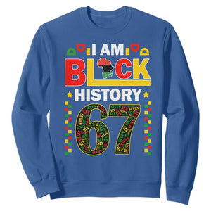 67 Meme Black History Month Sweatshirt African American Pride TS12 Royal Blue Print Your Wear