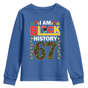 67 Meme Black History Month Youth Sweatshirt African American Pride TS12 Royal Blue Print Your Wear