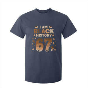 Funny Melanin Six Seven Meme T Shirt For Kid African American Gift TS12 Navy Print Your Wear