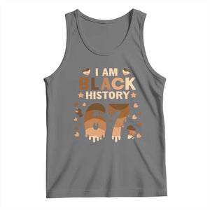 Funny Melanin Six Seven Meme Tank Top African American Gift TS12 Black Heather Print Your Wear