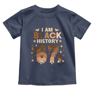 Funny Melanin Six Seven Meme Toddler T Shirt African American Gift TS12 Navy Print Your Wear