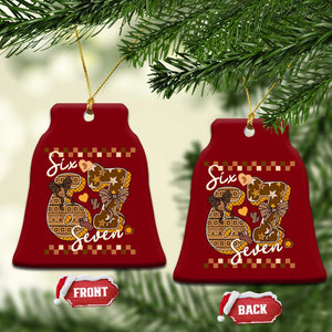 Funny African American Melanin Gift Ceramic Ornament Six Seven Meme TS12 Print Your Wear