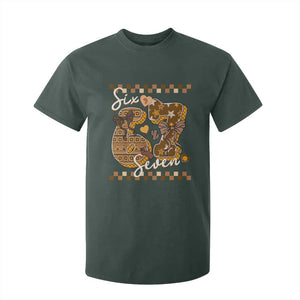 Funny African American Melanin Gift T Shirt For Kid Six Seven Meme TS12 Dark Forest Green Print Your Wear