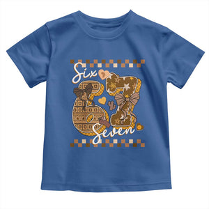 Funny African American Melanin Gift Toddler T Shirt Six Seven Meme TS12 Royal Blue Print Your Wear
