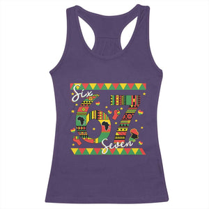 Funny Six Seven Meme Racerback Tank Top Pan African Culture Gift TS12 Purple Print Your Wear