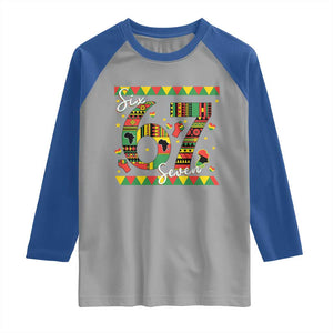 Funny Six Seven Meme Raglan Shirt Pan African Culture Gift TS12 Sport Gray Royal Print Your Wear