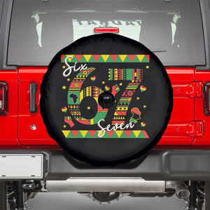 Funny Six Seven Meme Spare Tire Cover Pan African Culture Gift TS12 Black Print Your Wear