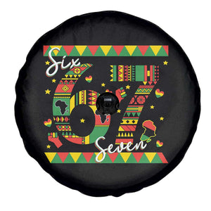 Funny Six Seven Meme Spare Tire Cover Pan African Culture Gift TS12 Print Your Wear