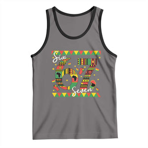 Funny Six Seven Meme Tank Top Pan African Culture Gift TS12 Deep Heather Black Print Your Wear