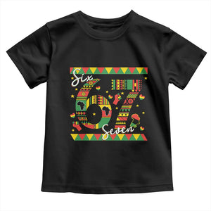 Funny Six Seven Meme Toddler T Shirt Pan African Culture Gift TS12 Black Print Your Wear