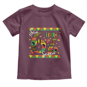Funny Six Seven Meme Toddler T Shirt Pan African Culture Gift TS12 Maroon Print Your Wear