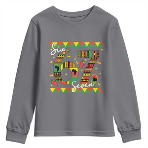Funny Six Seven Meme Youth Sweatshirt Pan African Culture Gift TS12 Charcoal Print Your Wear