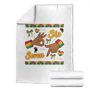 Funny 67 Meme Black History Month Throw Blanket Gen Z Alpha Gift TS12 White Print Your Wear