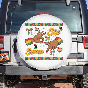 Funny 67 Meme Black History Month Spare Tire Cover Gen Z Alpha Gift TS12 No hole White Print Your Wear