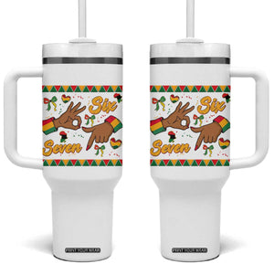 Funny 67 Meme Black History Month Tumbler With Handle Gen Z Alpha Gift TS12 One Size: 40 oz White Print Your Wear