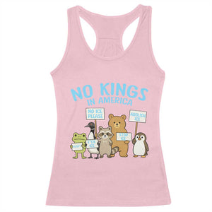 Funny Protest Animals Abolish Ice Racerback Tank Top Minneapolis USA Support Gift TS12 Light Pink Print Your Wear