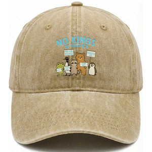 Funny Protest Animals Abolish Ice Washed Cotton Baseball Cap Minneapolis USA Support Gift TS12 Print Your Wear