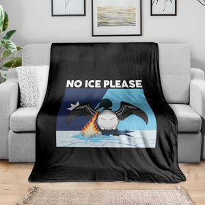 Funny Fire Breathing Loon Throw Blanket No Ice Please TS12 Print Your Wear