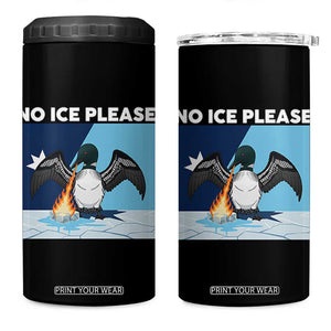 Funny Fire Breathing Loon 4 in 1 Can Cooler Tumbler No Ice Please TS12 One Size: 16 oz Black Print Your Wear
