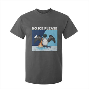 Funny Fire Breathing Loon T Shirt For Kid No Ice Please TS12 Dark Heather Print Your Wear